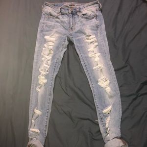 Ripped Jeans American Eagle Size 6
